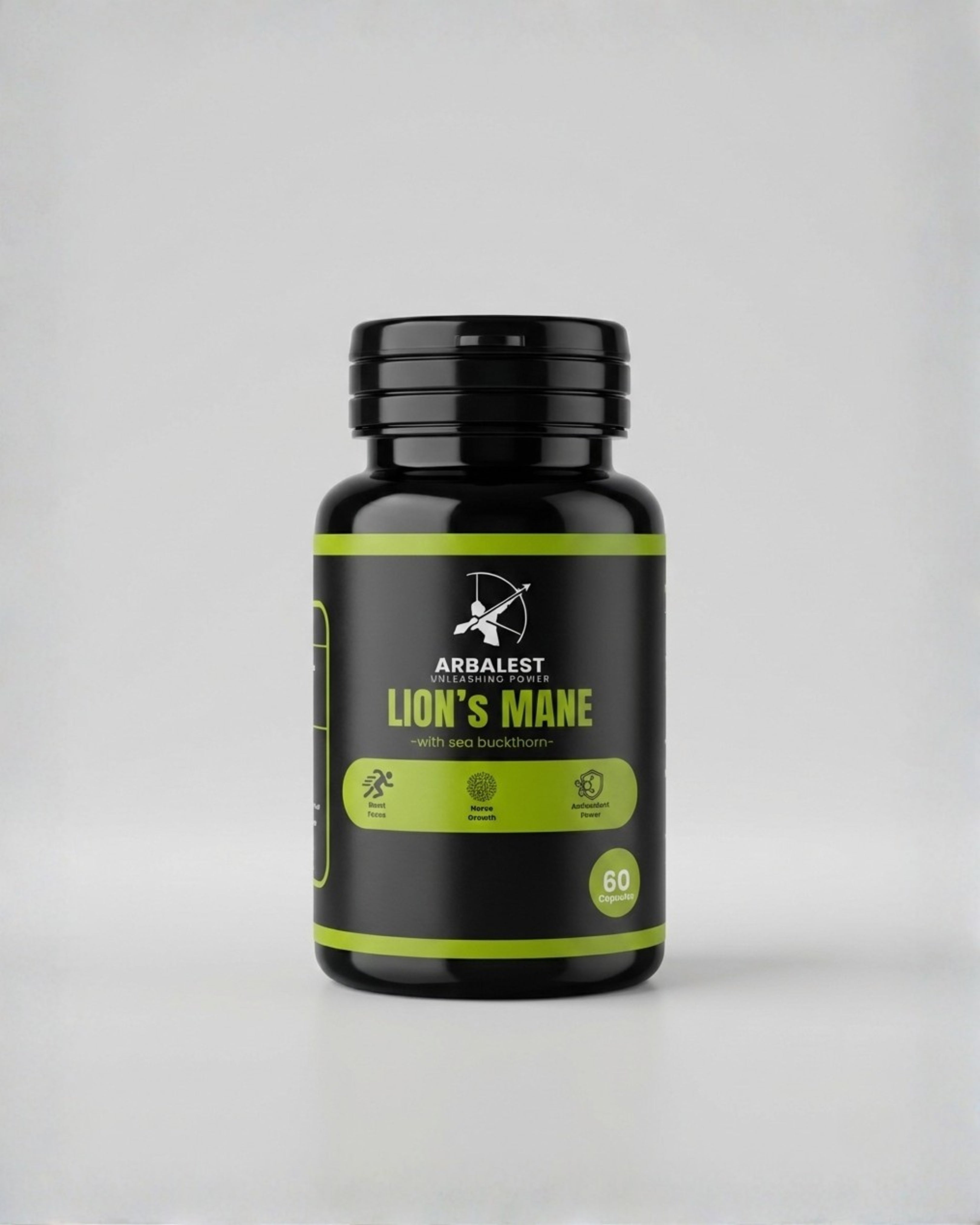 Arbalest Lion’s Mane Mushroom with Sea Buckthorn – 60 Capsules