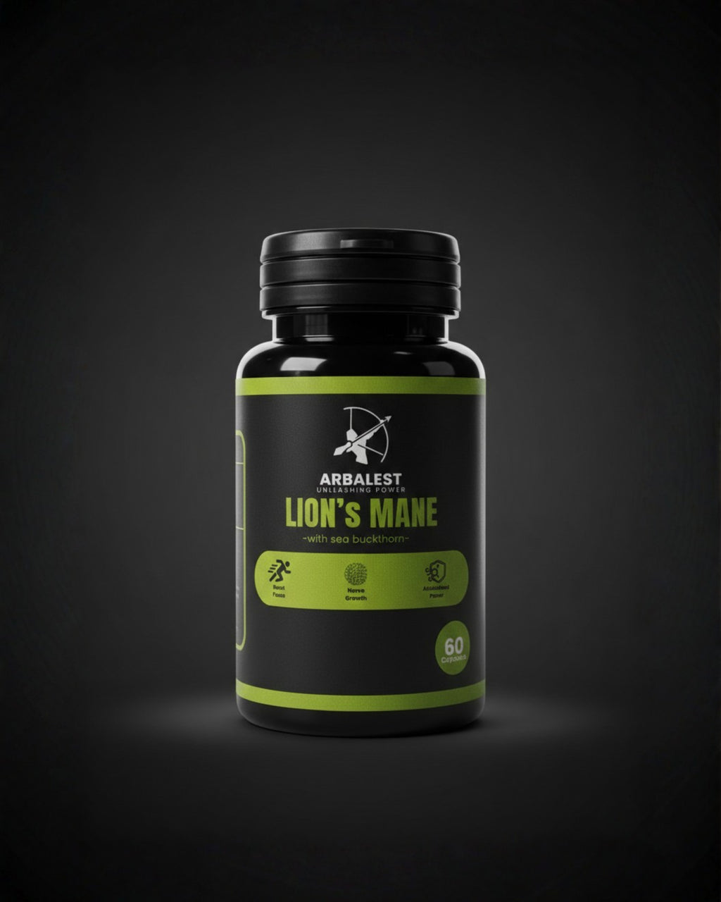 Arbalest Lion’s Mane Mushroom with Sea Buckthorn – 60 Capsules